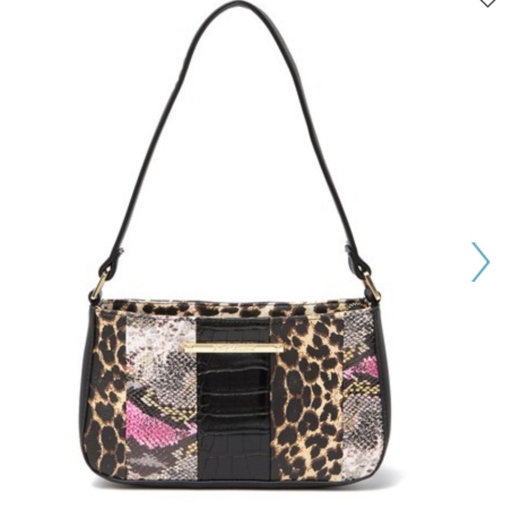 Betsey Johnson mixed print shoulder bag
